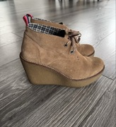 Buty damskie Tommy Hilfiger Winnie 1 skórzane na koturnie Rozmiar 36