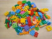 Klocki KONSTRUKCYJNE WAFFLE Gofry Zestaw Klocków bardzo duży zestaw