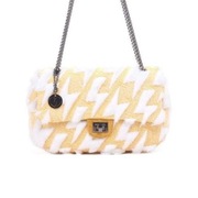 Torebka z futerkiem żółta MISSUMI