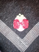 Świąteczna spinka kokardka.