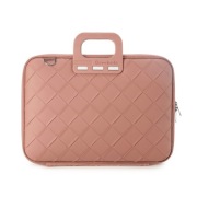 Bombata Intrecciato - torba na laptopa 15-16" różowa