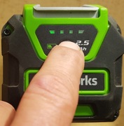 bateria G40B25 greenworks 36V 2,5 Ah BAF722