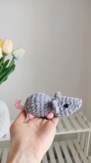 Myszka na szydełku handmade, dekoracja 