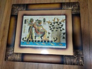 Tutankhamun i jego żona Egipski Papirus