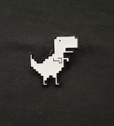 pin metalowy przypinka DINOZAUR DINORUNNER z google'a