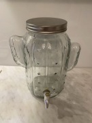 Słoik z kranikiem kaktus duży