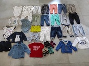 Zestaw rozmiar 74 ubranka niemowlęce