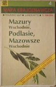 Mapa krajoznawcza Mazury Wschodnie, Podlasie, Mazowsze Wschodnie