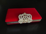 Czerwona korertówka torebka wieczorowa