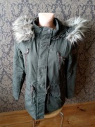 kurtka parka khaki xs zimowa