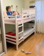 Łóżko piętrowe Merax 90 x 200 cm