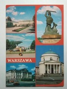 WARSZAWA widoki pomnik Syrenka Zachęta KAW 1989