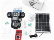 Kamera solarna FULL HD antywłamaniowa 4G 1080P z kartą SIM i kartą SD 128GB