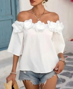 Biała bluzka hiszpanka 