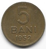 Rumunia 5 bani 1952