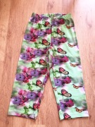Legginsy 3/4 w motyle roz, 152 zielone Gamet