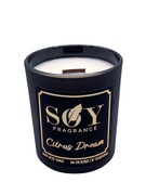 Świeca sojowa- Citrus Dream- Drewniany knot