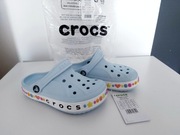 Klapki Crocs Iconic r C13 (wkł.19 cm) r 30/31 Bayaband Niebieskie Buty NOWE