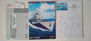 ORP Ślązak 1:200 WAK pełen Zestaw (wręgi, relingi, laser, lufy, bandera)