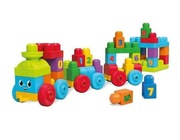 Idealne klocki Fisher Price pociąg Mega Bloks first builders DKX60 50elemen