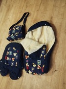 Śpiworek zimowy ocieplacz gondoli do wózka  dziecięcego na sanki z torebka