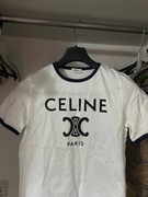 Biała koszulka Celine