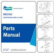 Doosan DX225LC Excavator Parts Catalog Katalog części, schematy budowy
