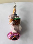 Christopher Radko "Hoppy Easter" Ręcznie Robiona  Ozdoba Wielkanocna 