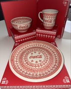 Coca-cola X Bolesławiec Limitowany zestaw (Talerz + miska + kubek)
