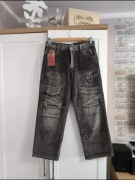 Czekoladowe sztruksowe spodnie Cong Ming Fang, 100% bawełna, nowe z metką –