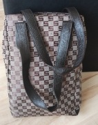 Sisley - shopper ze skóry naturalnej i tkaniny