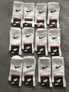 Idealne na LATO 12 par Nike długie skarpety białe rozmiar 41-45 