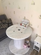 Stolik ze szpuli, szpula