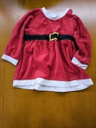 Czerwona sukienka na Mikołajki i Boże Narodzenie rozmiar 80