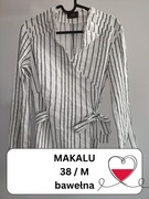 Elegancka kopertowa koszula w paski Makalu Fashion House 38 / M