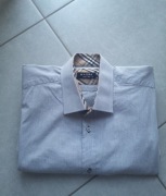 Koszula męska Magra M szara 176/182 Slim fit 