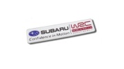 Naklejka Znaczek SUBARU WRC STI Emblemat logo 120mm x 27mm metal chromowany