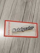 Emblemat Katalizator Vintage Prl Retro Na Tylną Klapę Znaczek z epoki 125p