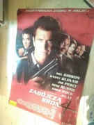 Plakat "zabójcza broń 4" nie reprint. 90's