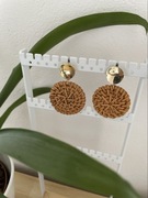 KOLCZYKI wiszące kółka etno boho dł.5 cm