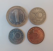 Bułgaria monety zestaw: 4 sztuki, różne 