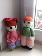 Lalki robione ręcznie na drutach 