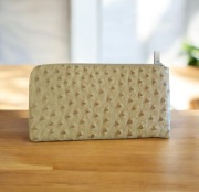 Duży skórzany portfel damski 23 x 12,5 cm miejsce na karty banknoty