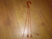 Wieszak do doniczek podwieszanych ogrodowych plastikowy terakota 46cm