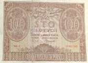 Stary banknot Polska 100 zł 1940 rok gubernia 