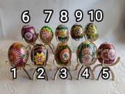 Pisanki wielokolorowe kurze.