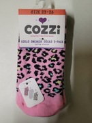 3 pary-skarpety dziewczęce 23-26