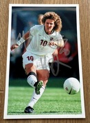 Michelle Akers FIFA 100 - oryginalny autograf 10x15 cm