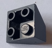 LEGO 3676 Czarny stok, odwrócony 45 2 x 2 narożnik 6563