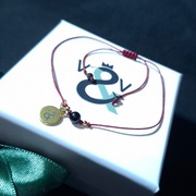 Czerwona bransoletka z turmalinem i obsydianem - talizman ochronny